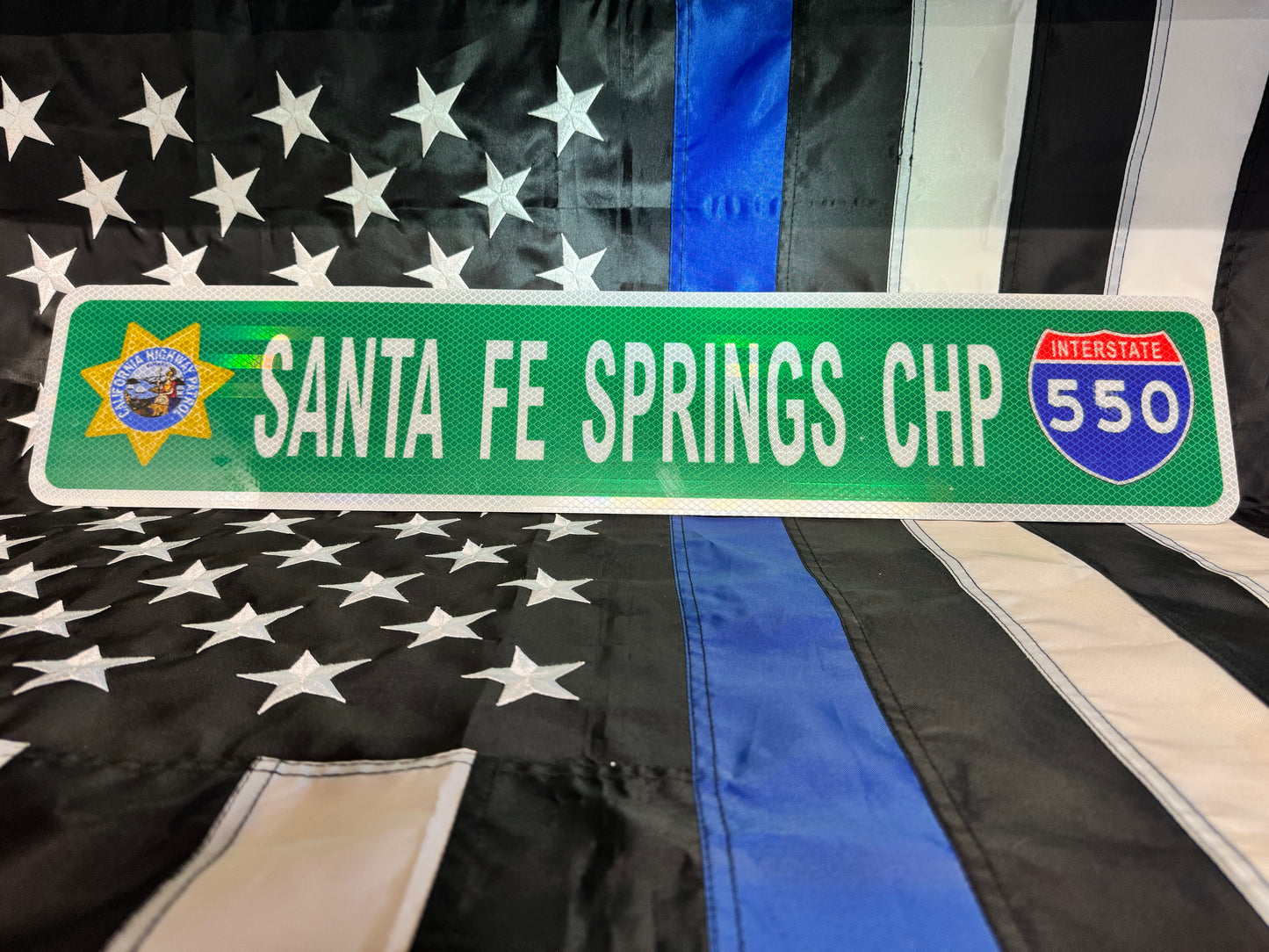 SANTA FE SPRINGS CHP STREET SIGN