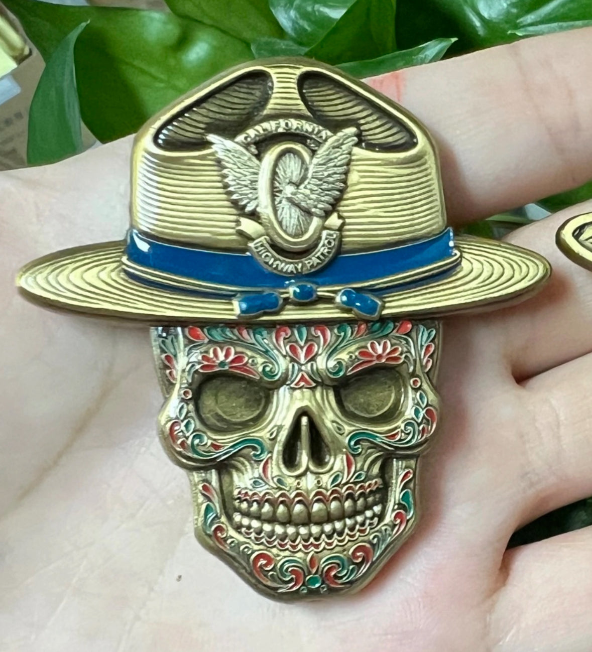 CHP Day of the Dead Challenge Coin